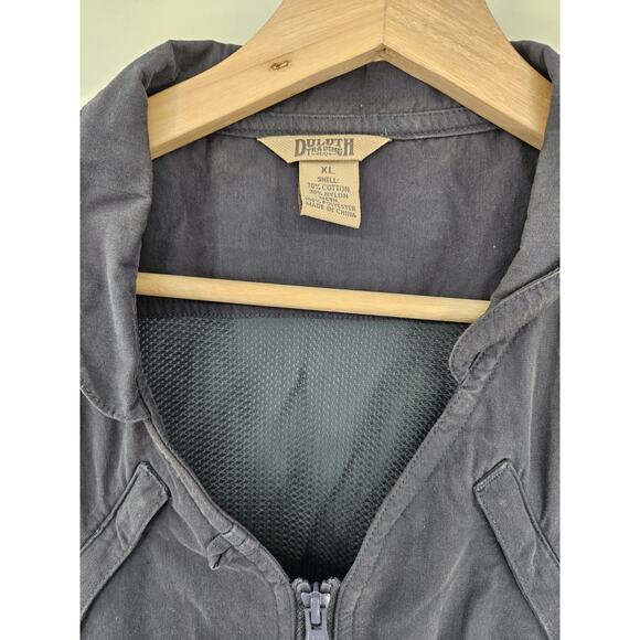 Duluth Trading Co Outdoors Utility Vest Mens XL Green Nylon Pockets Fishing - Picture 3 of 5